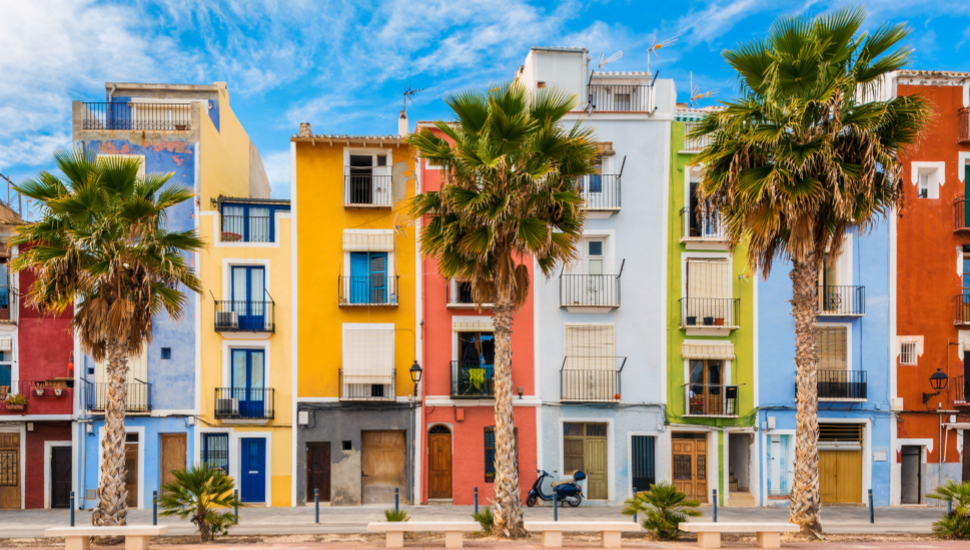 Village of Villajoyosa, Costa Blanca, Spain