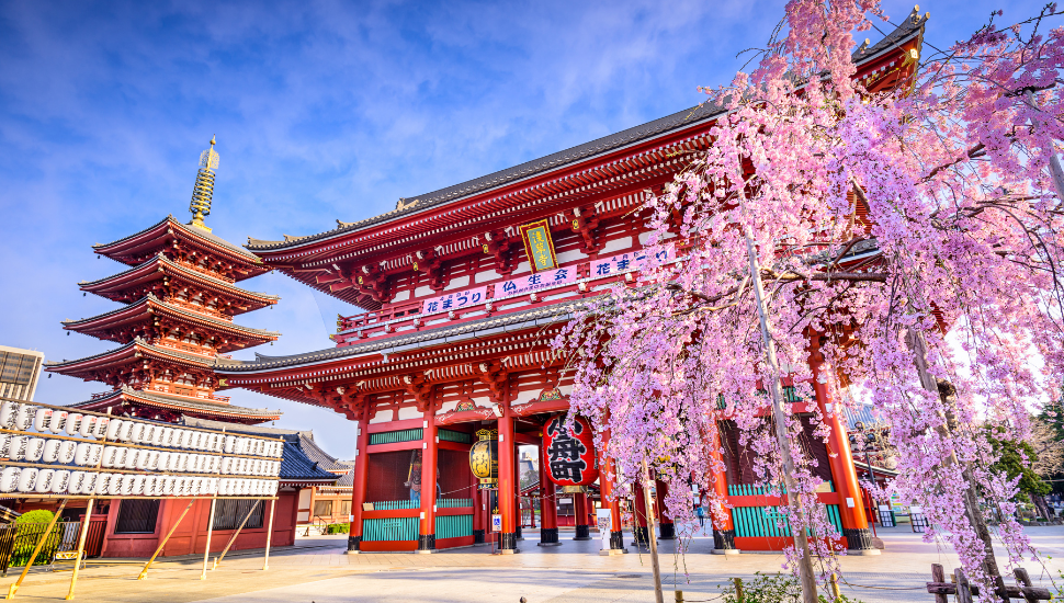 Sensoji Temple in Asakusa, Tokyo, Japan