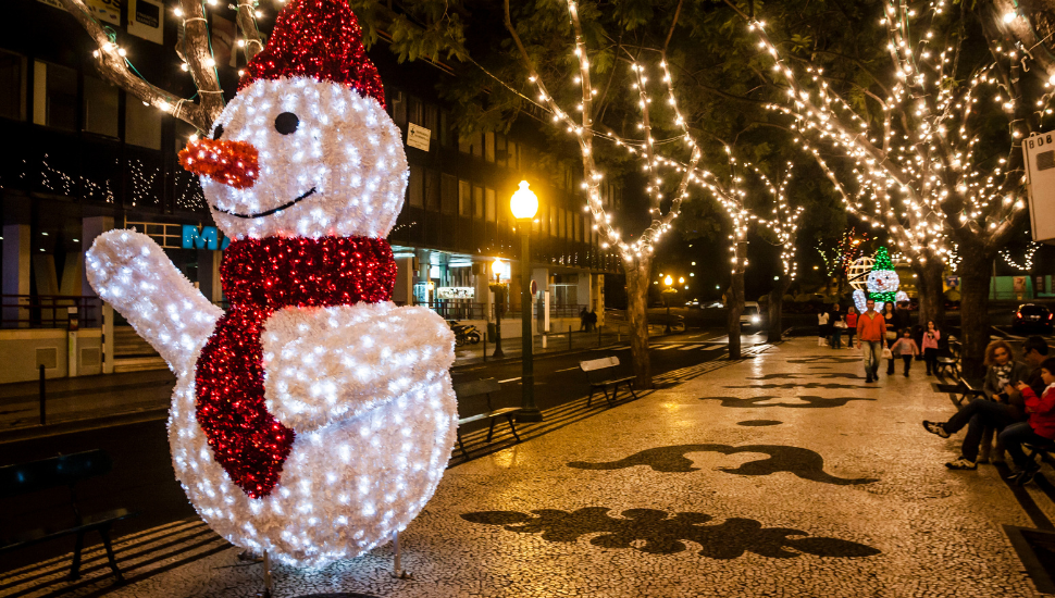 Christmas decoration in Fuchal, Madeira