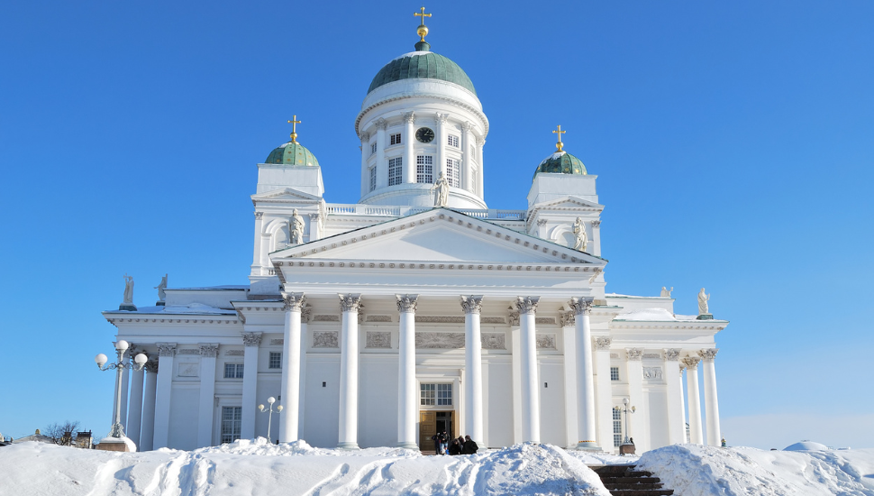 Helsinki Cathedral, Finland, Snow