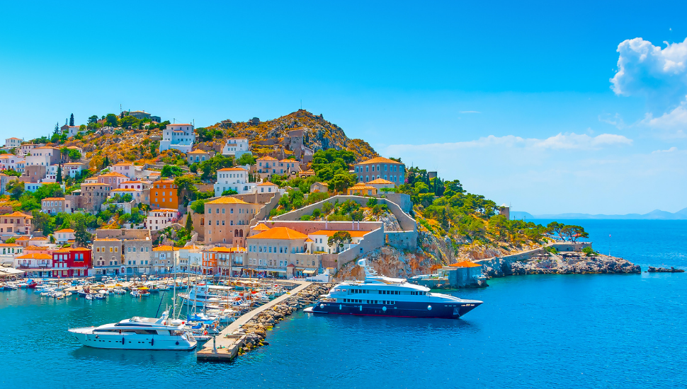 Hydra Island Port, Greece