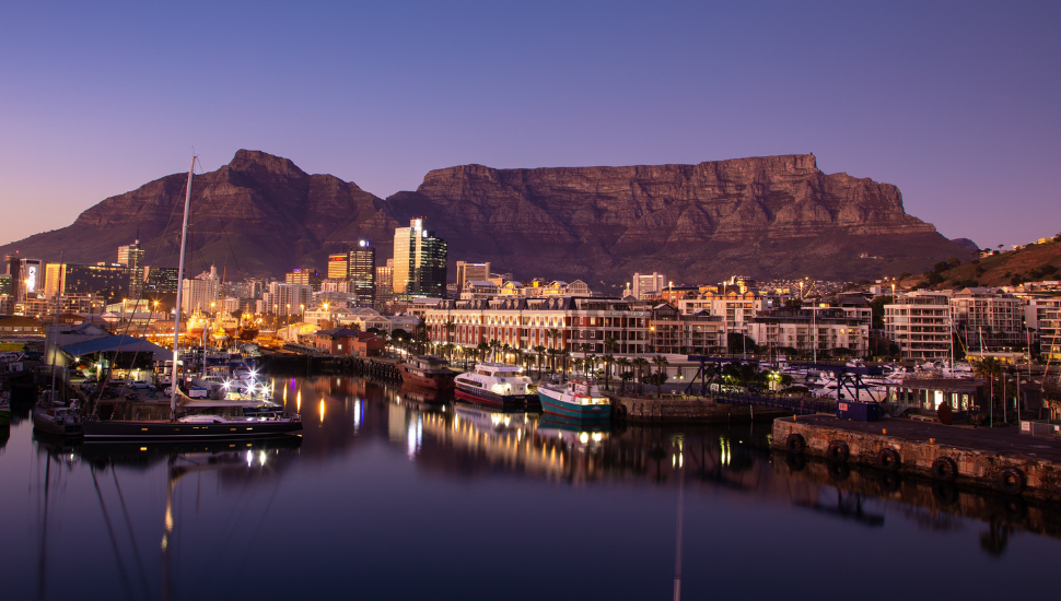 Cape Town, South Africa, at dawn