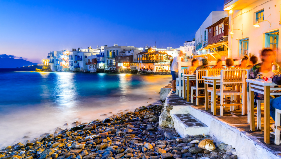 Little Venice in Mykonos, Greece