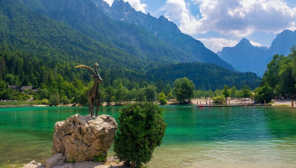 Jasna lake near Kranjska Gora, Slovenia