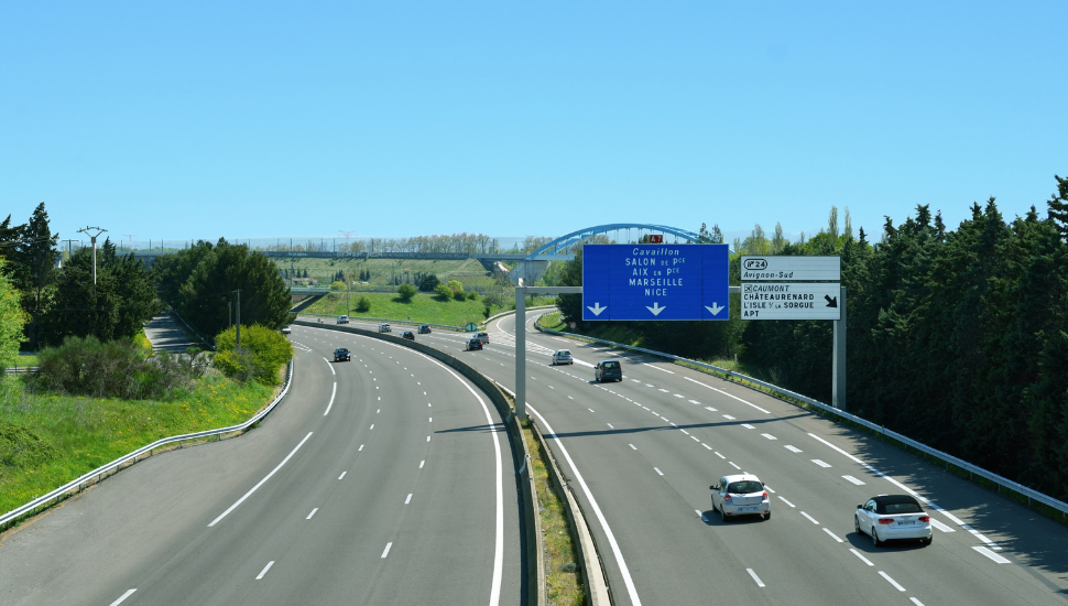 Autoroute in France