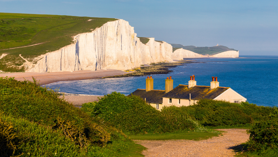 Seven Sister White Cliffs in Sussex