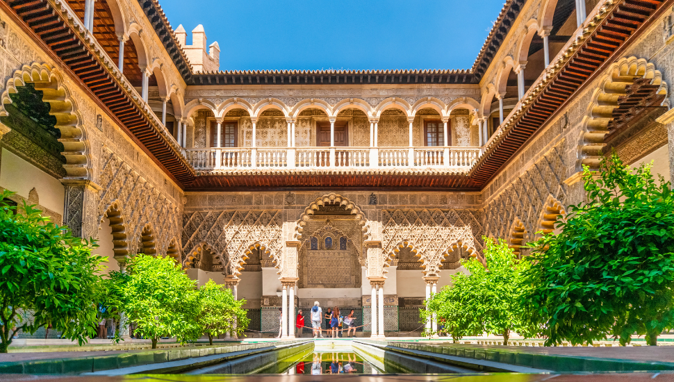 Real Alcazar Castle in Seville, Spain