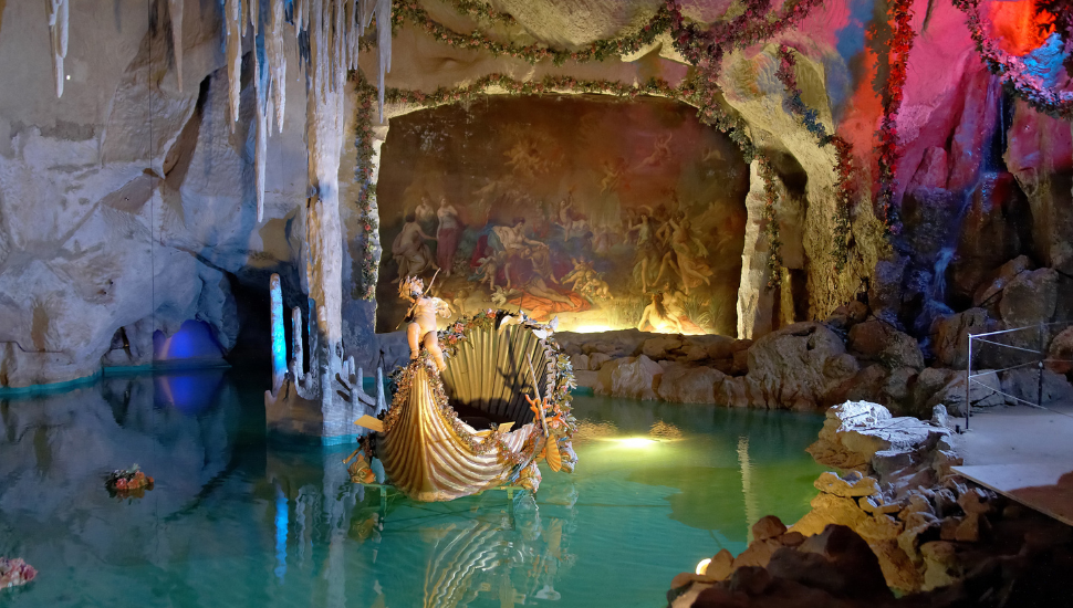 Grotto of Venus with artificial cave in Linderhof castle, Bavaria, Germany