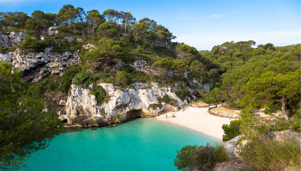 Cala en Turqueta (Turqueta Beach) in Menorca, Spain