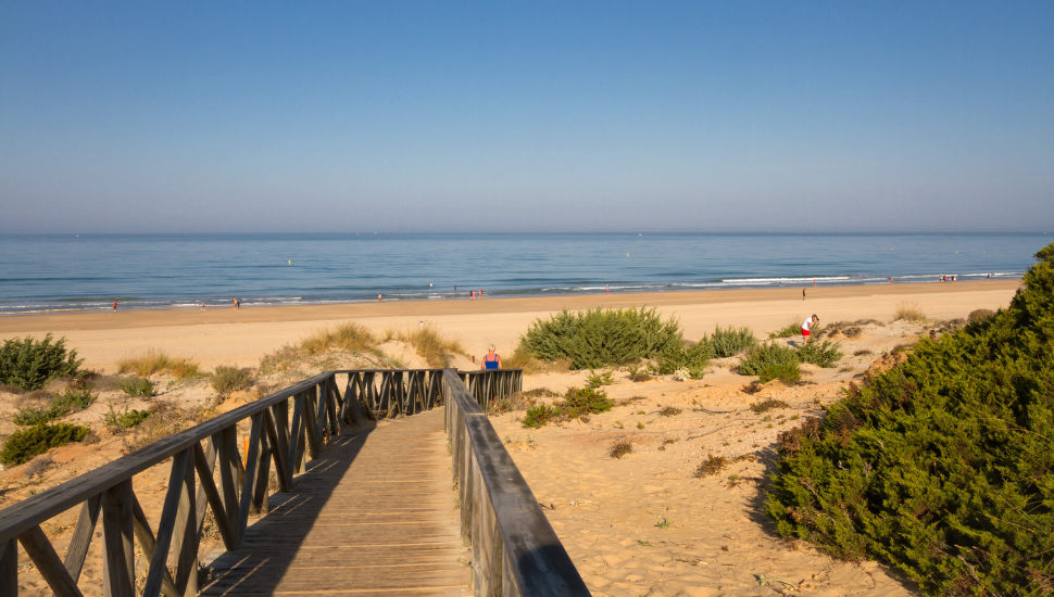 Playa de la Barrosa bei Novo Sancti Petri, Costa de la Luz, Spain