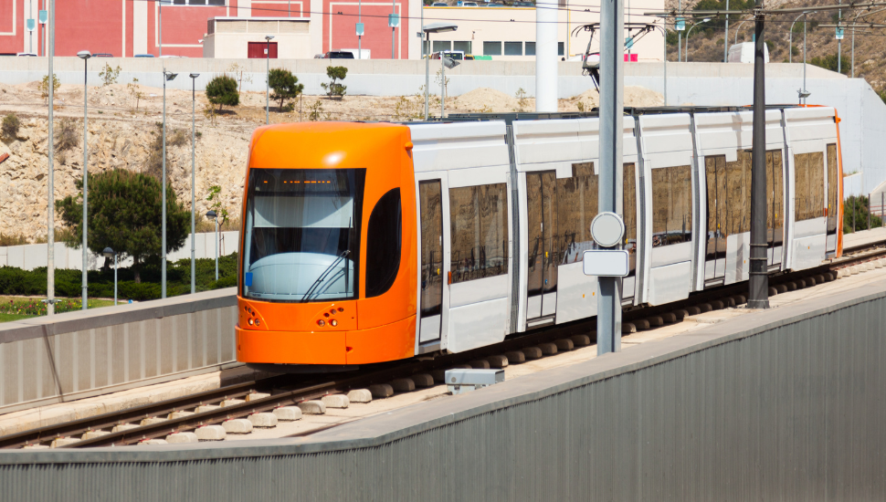 Tram in Alicante in Spain