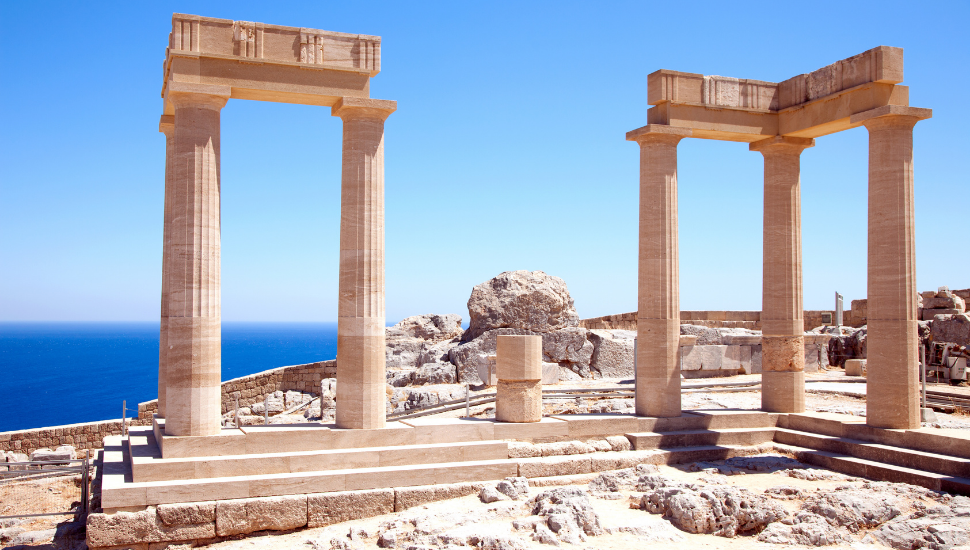 Ancient Temple, Lindos, Rhodes, Greece