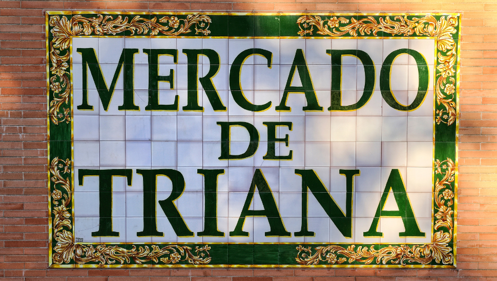 Triana market sign