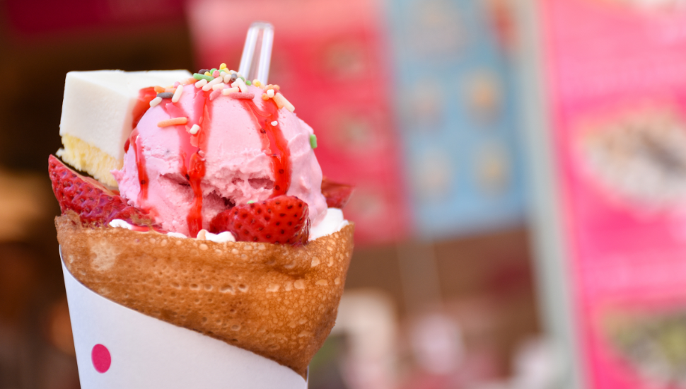 Ice cream at Harajuku in Tokyo