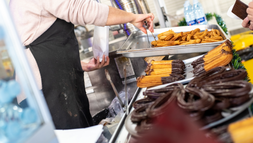 Spanish vendor selling churros