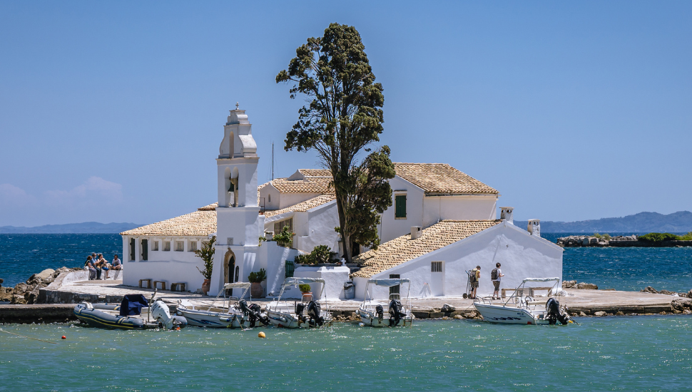 Vlacherna Monastery, Corfu, Greece