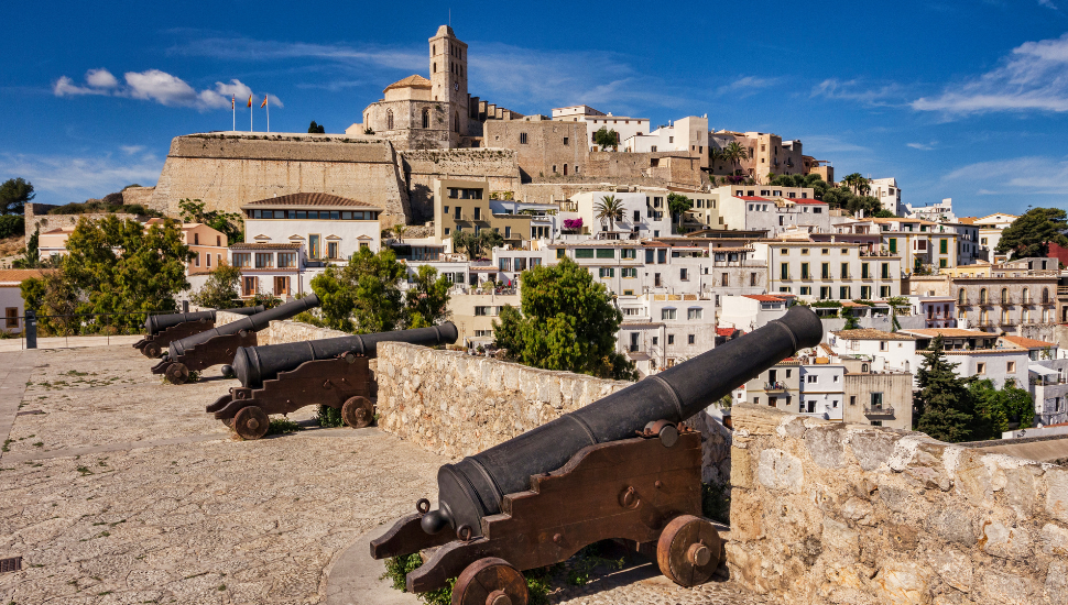 The Dalt Vila, the old part of Ibiza Town